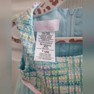Bonnie Baby Blue Tweed Dress
